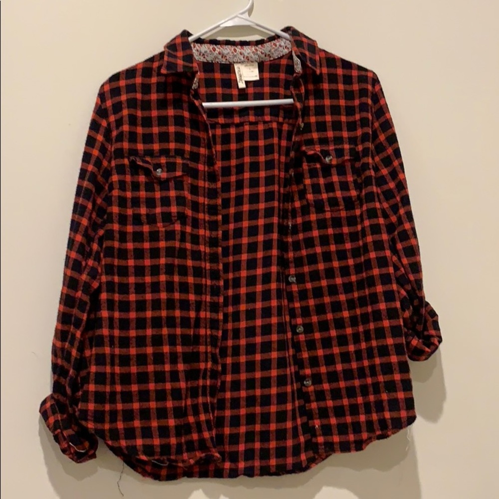 Black and Red Plaid Flannel